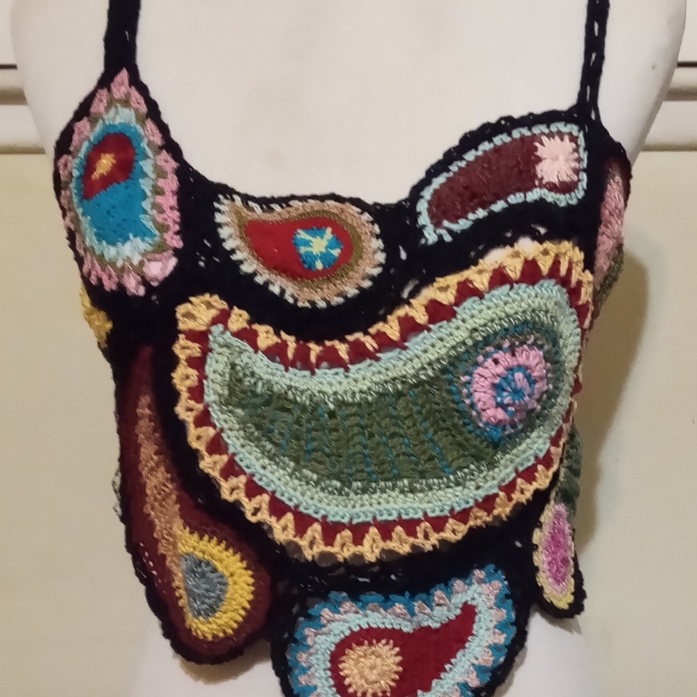 Paisley Crop Camisole